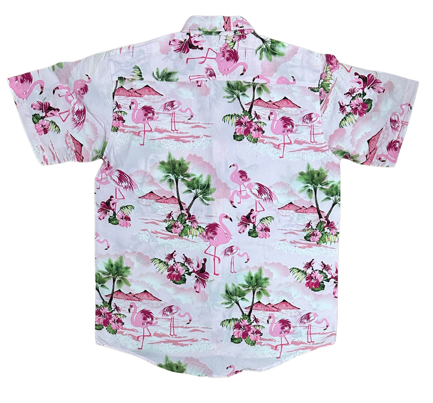 V-01 Small Hawaiian Pink Floral Shirt