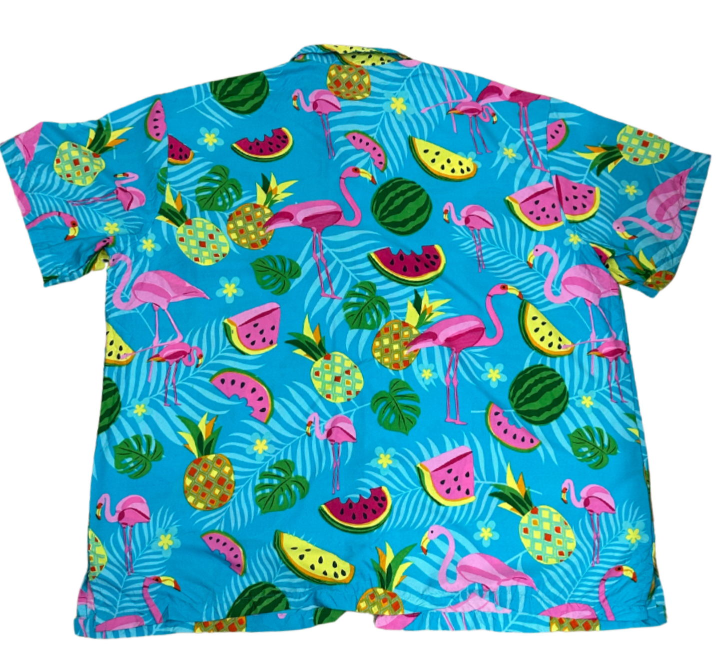 V-06 XXXX Large Hawaiian Blue Watermelon Shirt