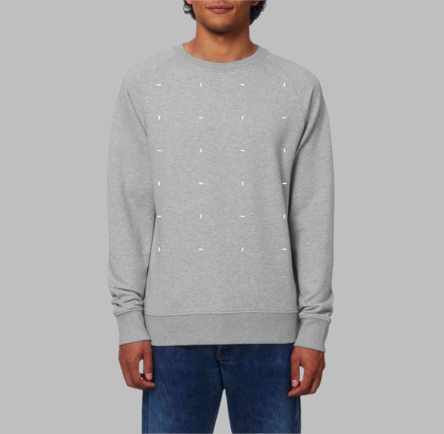 Blocks White Heather Gray Sweatshirt