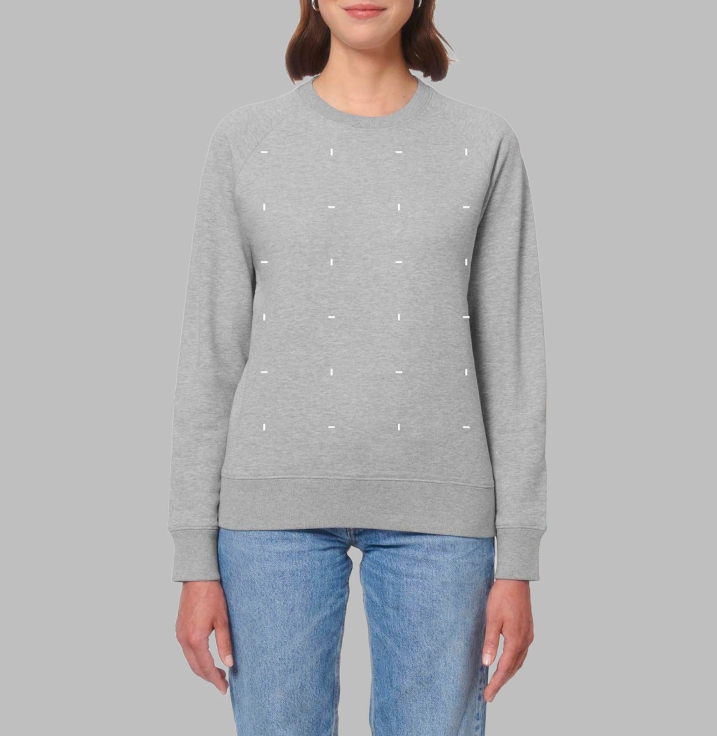 Blocks White Heather Gray Sweatshirt