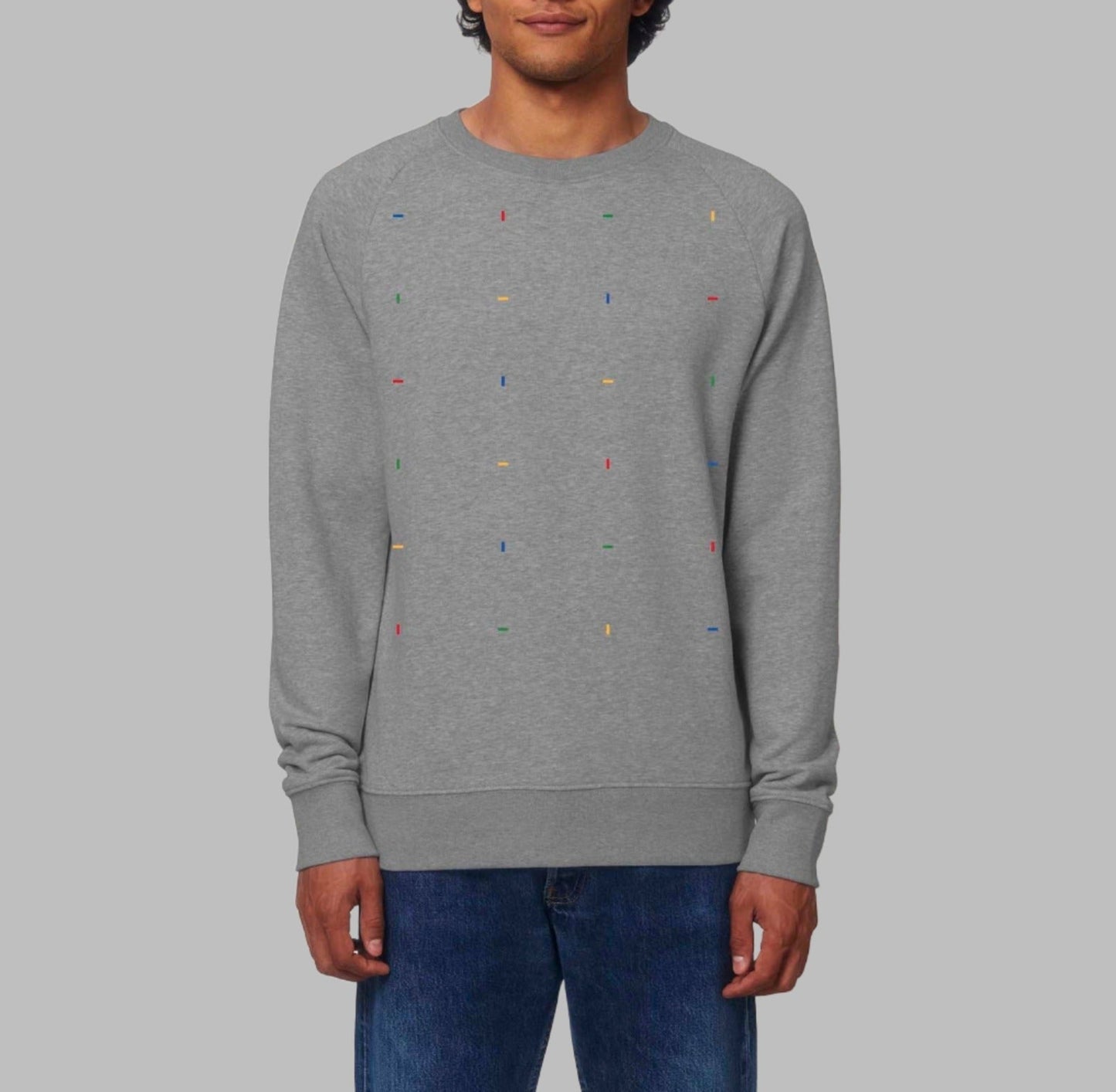 Blocks Mid Heather Gray Sweatshirt