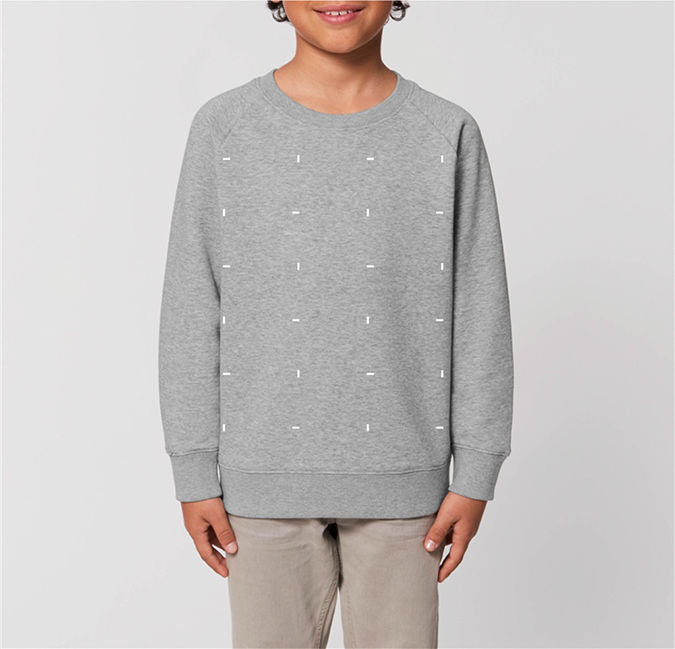 Kids Blocks Sweatshirt Heather Gray